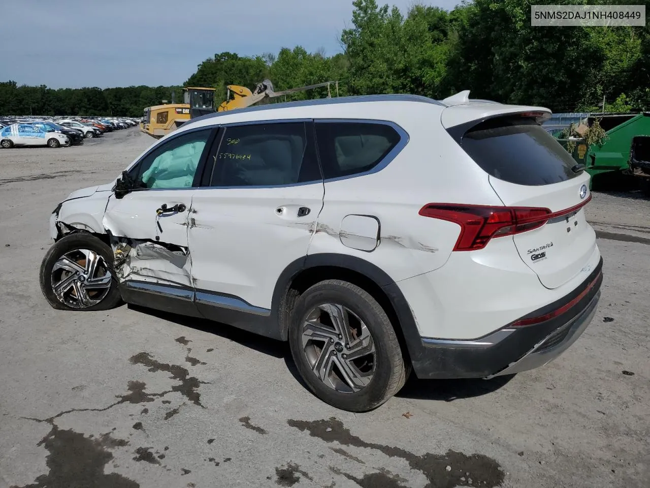 2022 Hyundai Santa Fe Sel VIN: 5NMS2DAJ1NH408449 Lot: 55976454