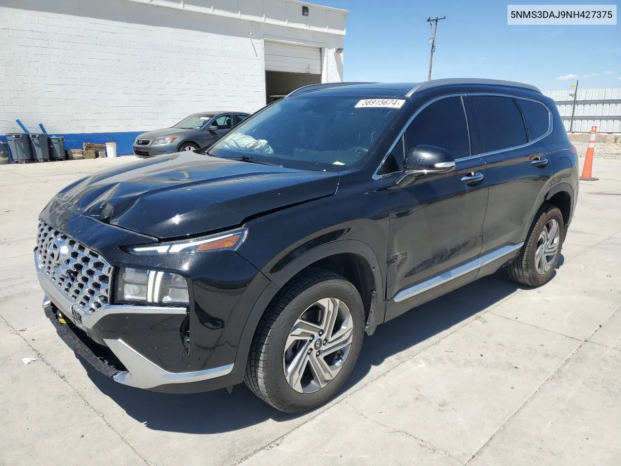 2022 Hyundai Santa Fe Sel VIN: 5NMS3DAJ9NH427375 Lot: 56915674