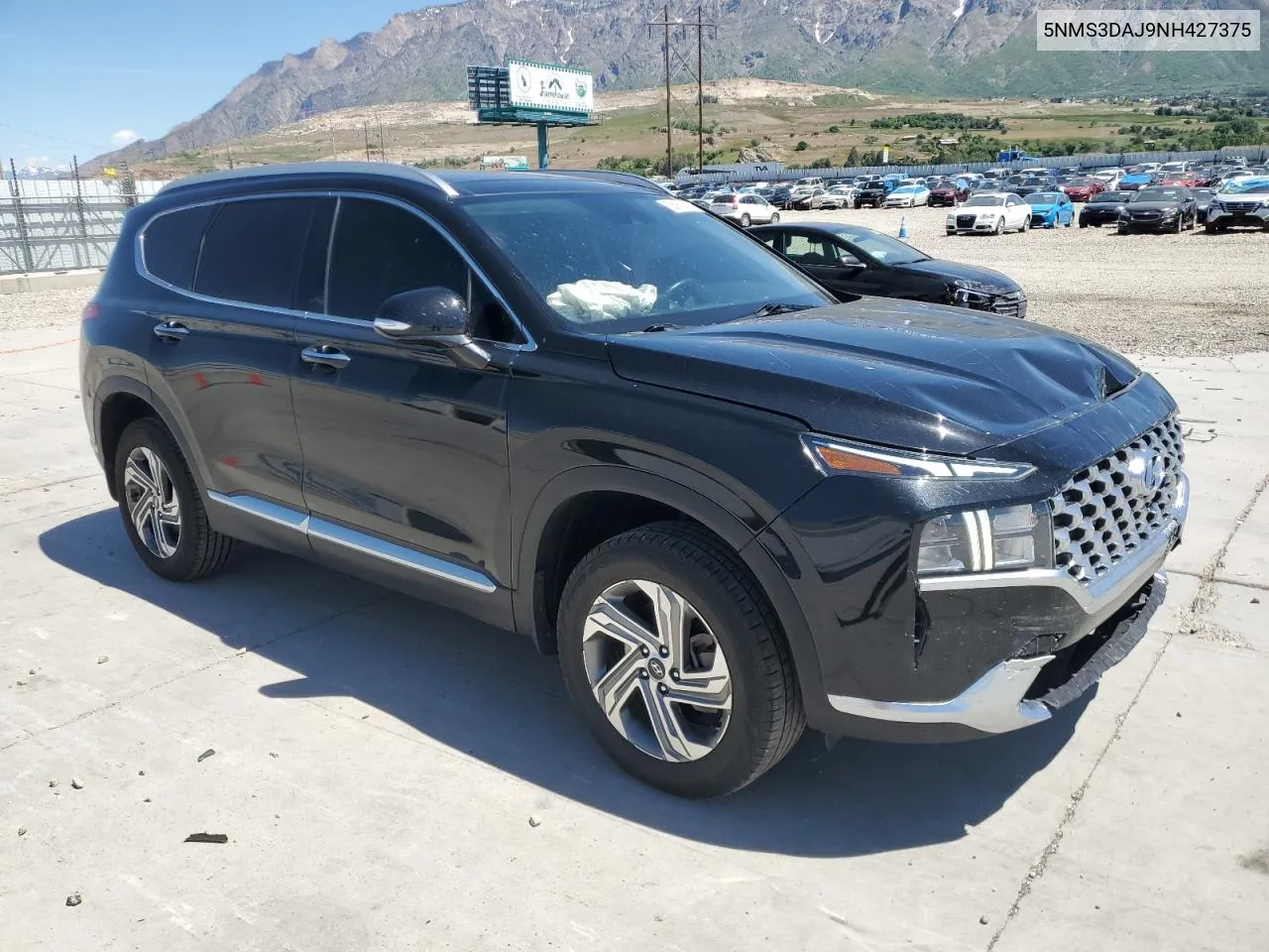 2022 Hyundai Santa Fe Sel VIN: 5NMS3DAJ9NH427375 Lot: 56915674