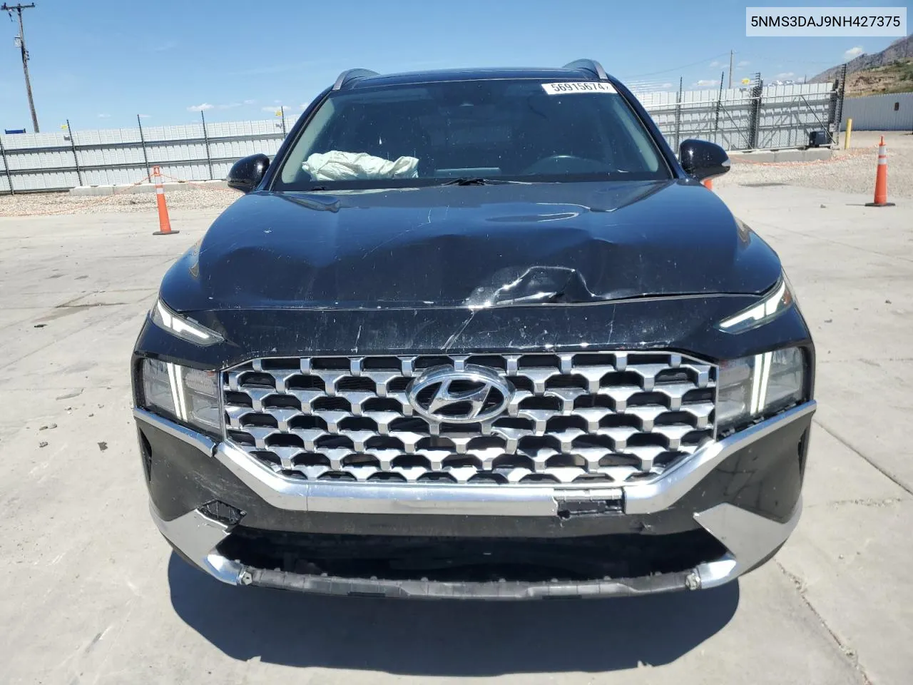 2022 Hyundai Santa Fe Sel VIN: 5NMS3DAJ9NH427375 Lot: 56915674