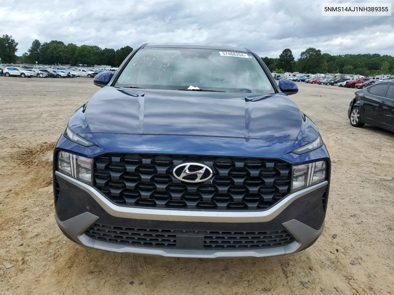 2022 Hyundai Santa Fe Se VIN: 5NMS14AJ1NH389355 Lot: 57468204