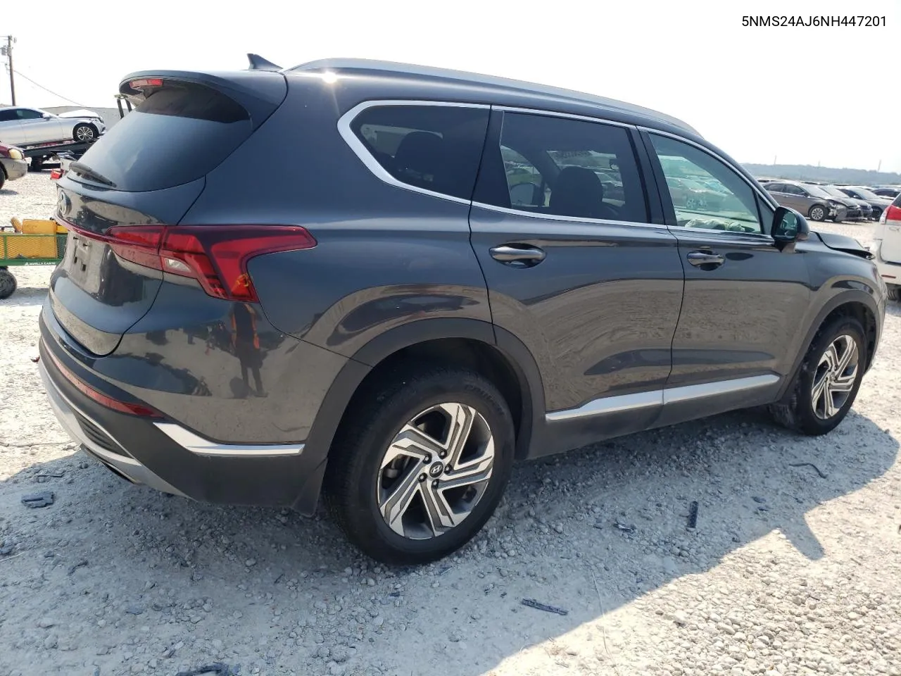 2022 Hyundai Santa Fe Sel VIN: 5NMS24AJ6NH447201 Lot: 57583354