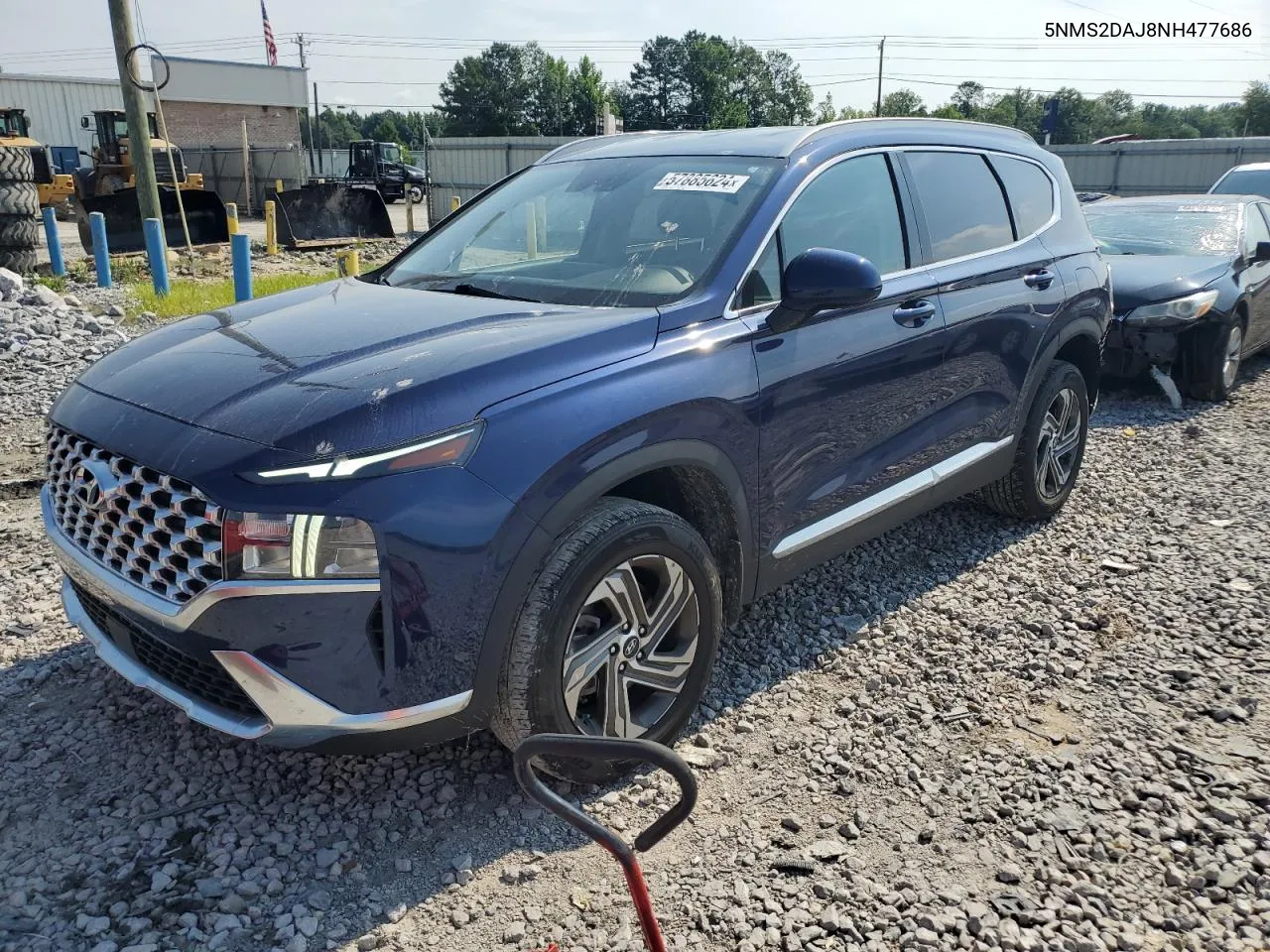 2022 Hyundai Santa Fe Sel VIN: 5NMS2DAJ8NH477686 Lot: 57885624