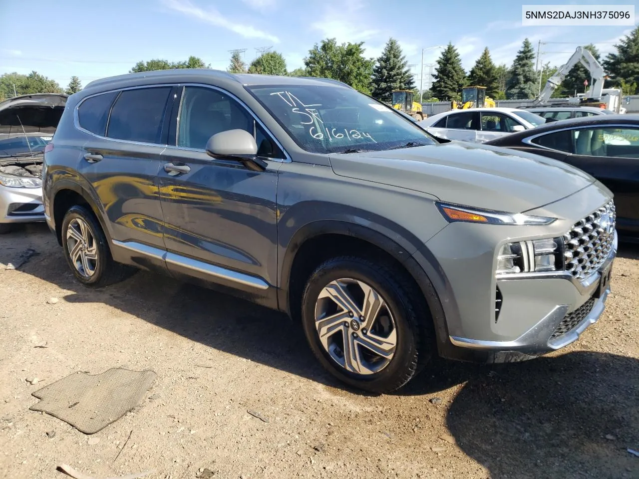 2022 Hyundai Santa Fe Sel VIN: 5NMS2DAJ3NH375096 Lot: 58264894