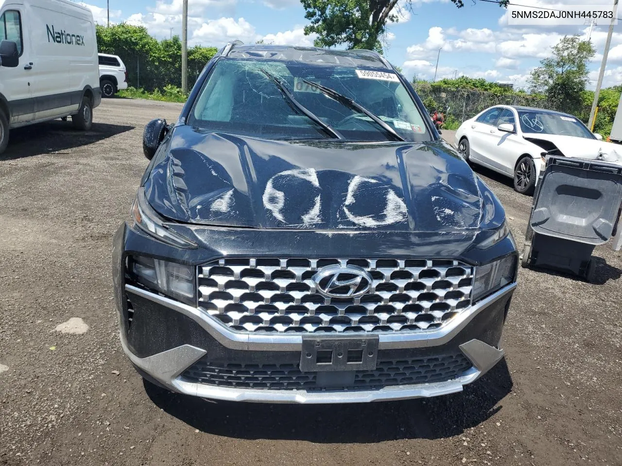 5NMS2DAJ0NH445783 2022 Hyundai Santa Fe Sel