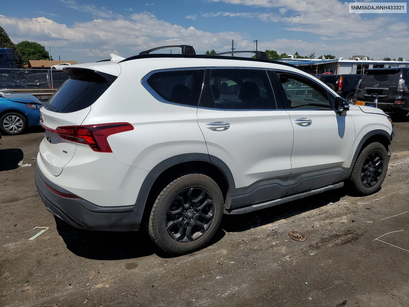 2022 Hyundai Santa Fe Sel VIN: 5NMS6DAJ6NH433321 Lot: 59972554