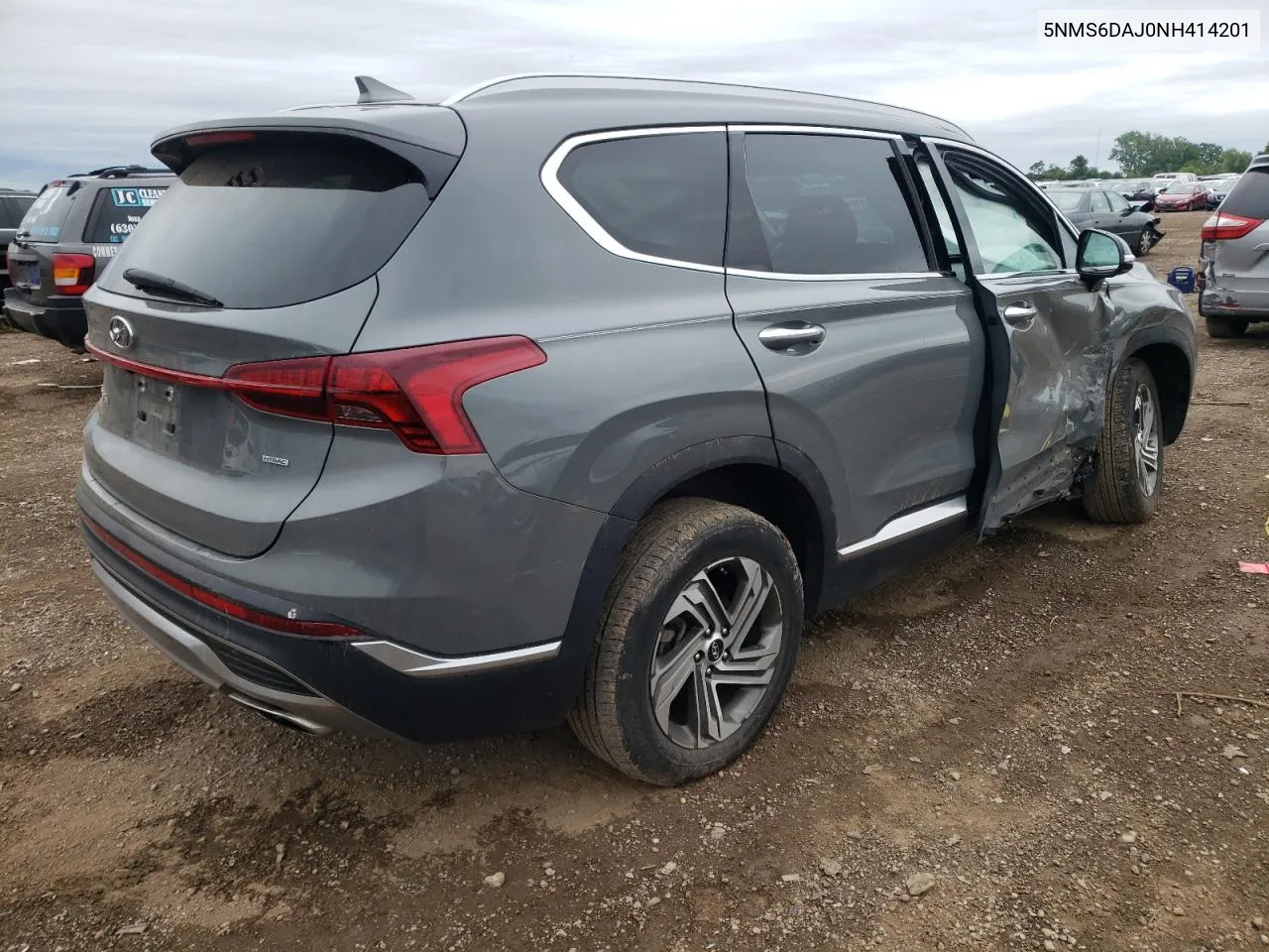 2022 Hyundai Santa Fe Sel VIN: 5NMS6DAJ0NH414201 Lot: 60950874