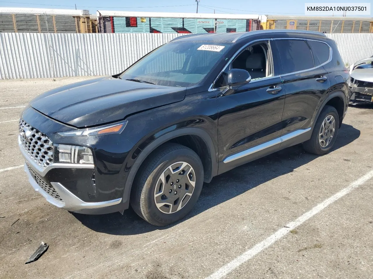 2022 Hyundai Santa Fe Blue VIN: KM8S2DA10NU037501 Lot: 61208664