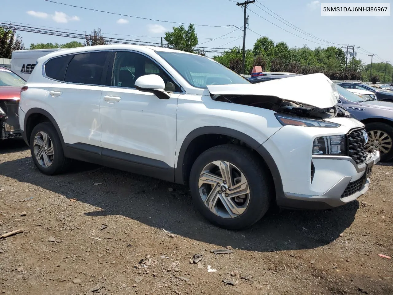 2022 Hyundai Santa Fe Se VIN: 5NMS1DAJ6NH386967 Lot: 62485124