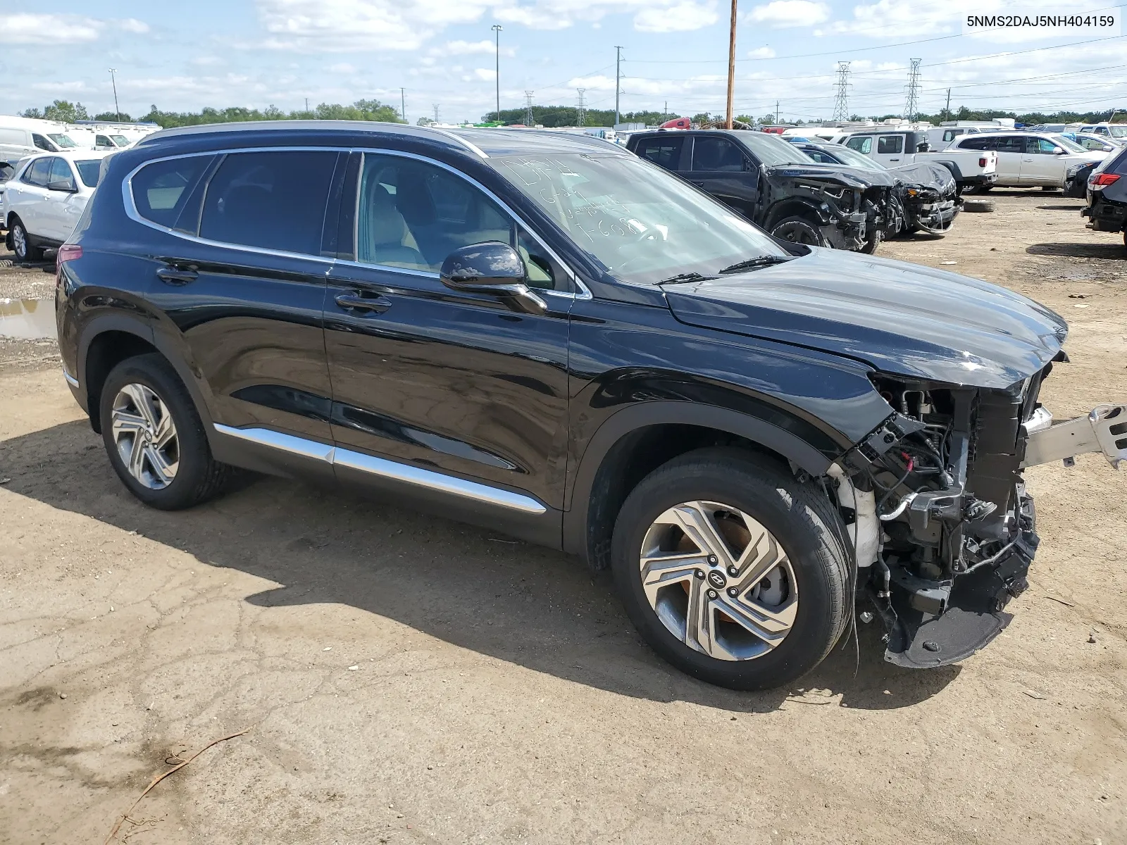 2022 Hyundai Santa Fe Sel VIN: 5NMS2DAJ5NH404159 Lot: 63011004