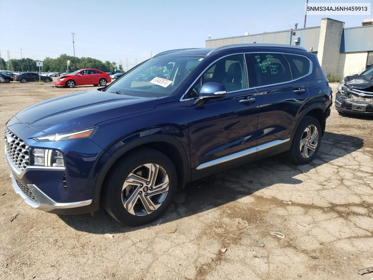 2022 Hyundai Santa Fe Sel VIN: 5NMS34AJ6NH459913 Lot: 63463974