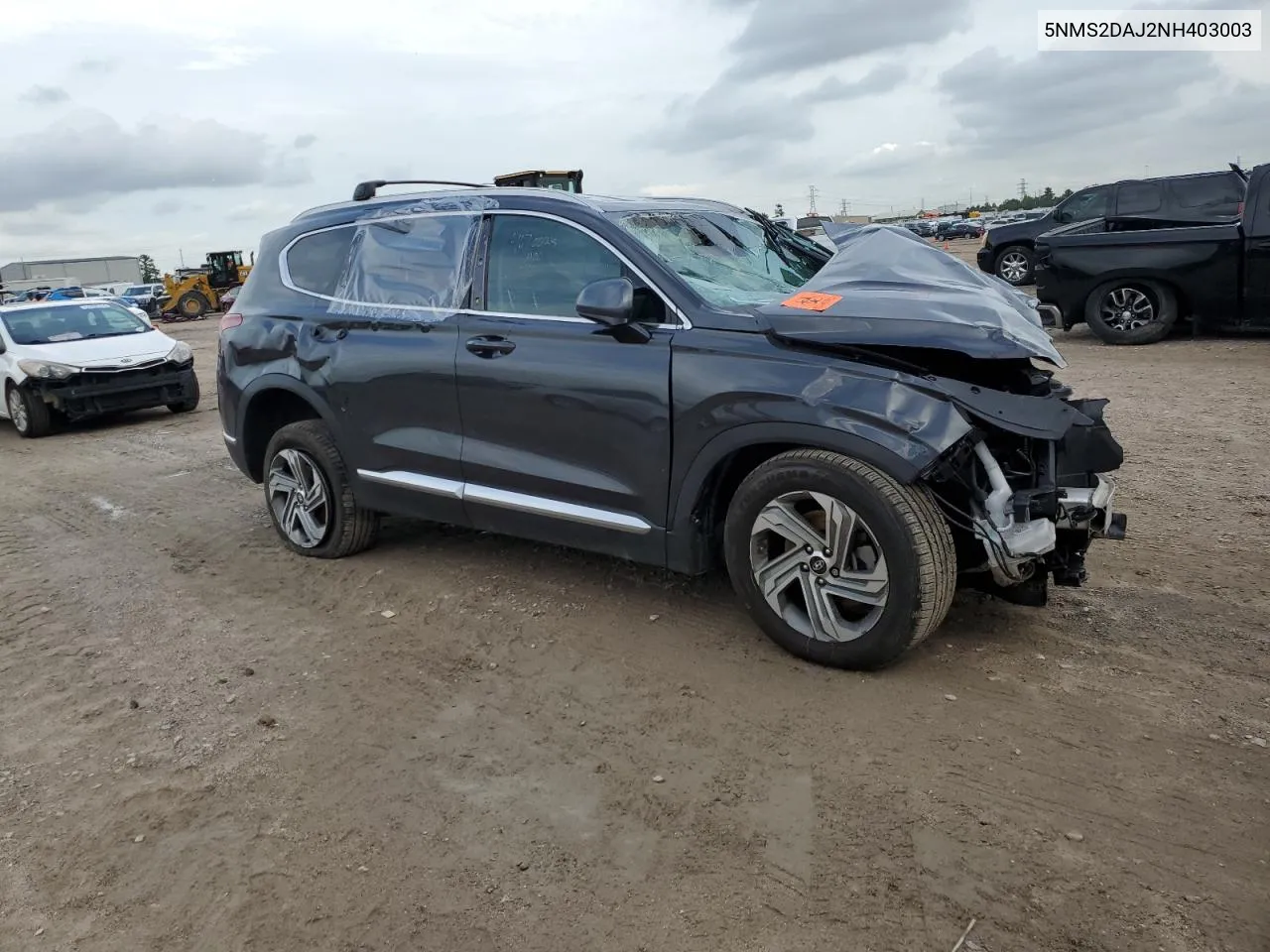 2022 Hyundai Santa Fe Sel VIN: 5NMS2DAJ2NH403003 Lot: 63504724