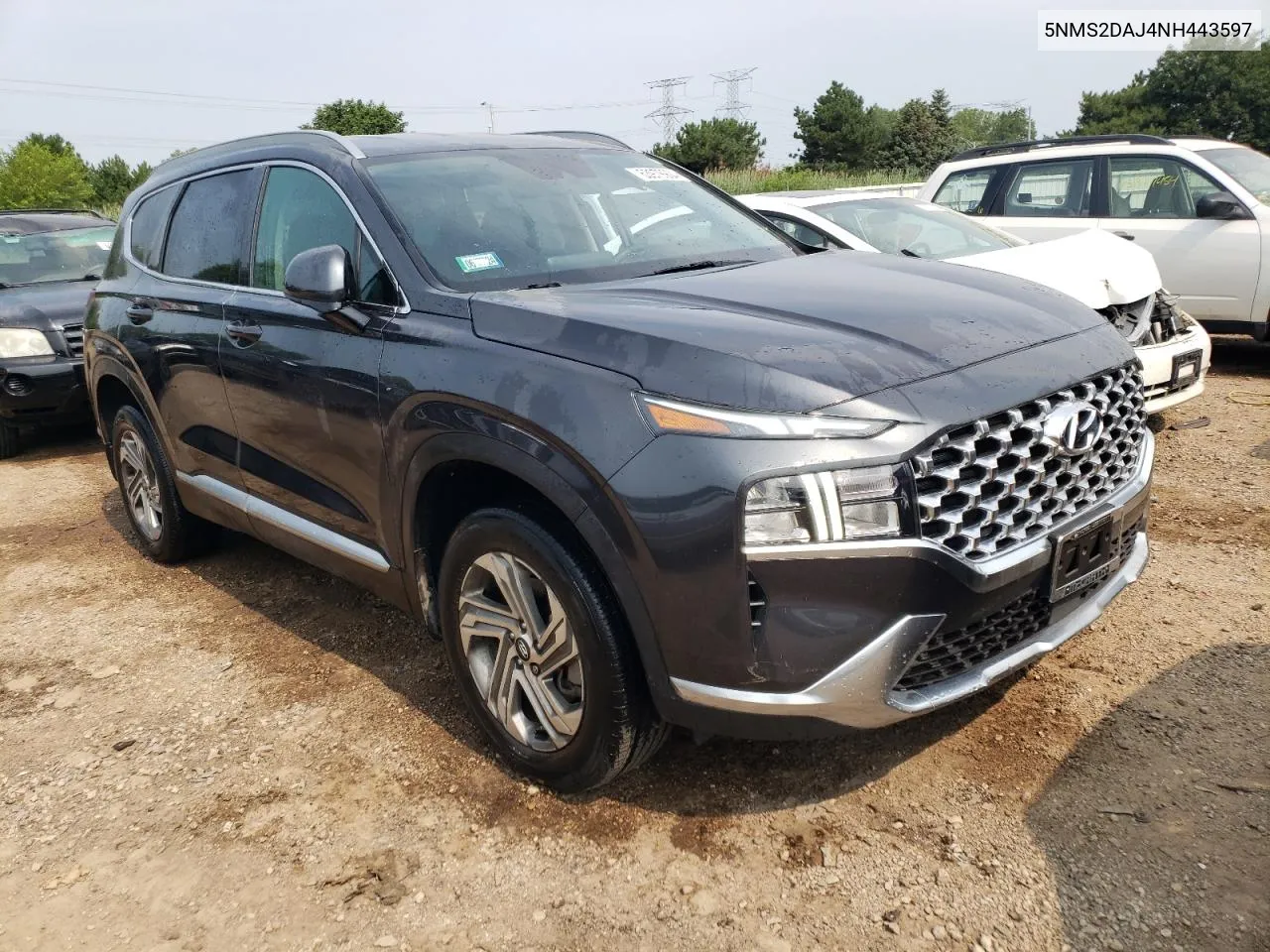 2022 Hyundai Santa Fe Sel VIN: 5NMS2DAJ4NH443597 Lot: 63979904