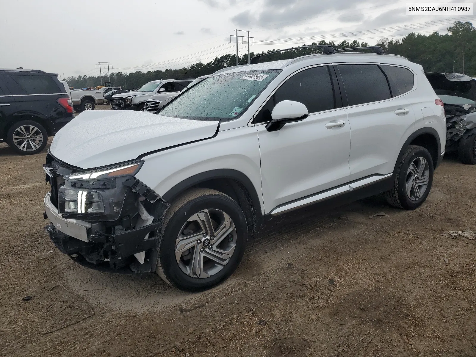 2022 Hyundai Santa Fe Sel VIN: 5NMS2DAJ6NH410987 Lot: 63987954