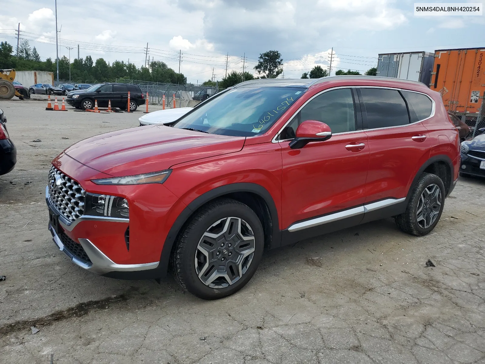 2022 Hyundai Santa Fe Limited VIN: 5NMS4DAL8NH420254 Lot: 64011574