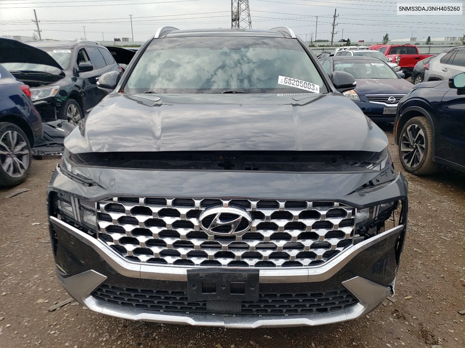 2022 Hyundai Santa Fe Sel VIN: 5NMS3DAJ3NH405260 Lot: 64565054