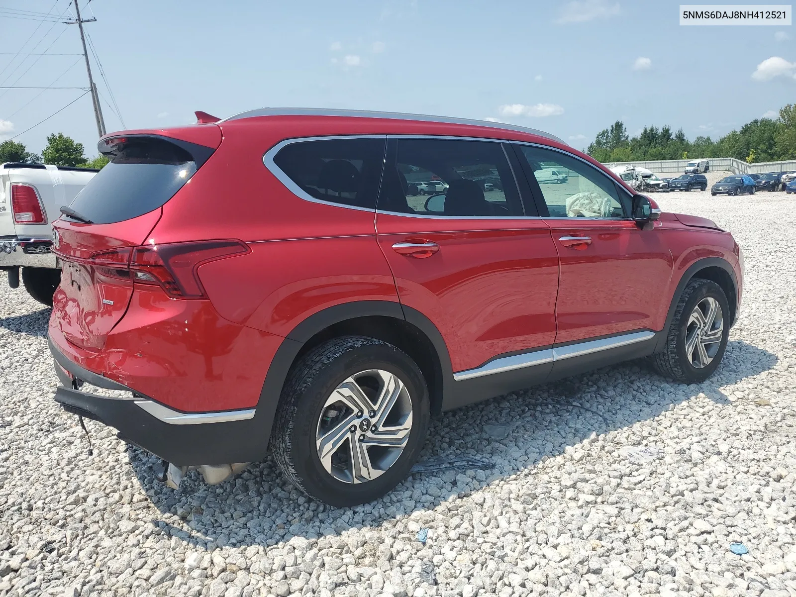 2022 Hyundai Santa Fe Sel VIN: 5NMS6DAJ8NH412521 Lot: 64822654