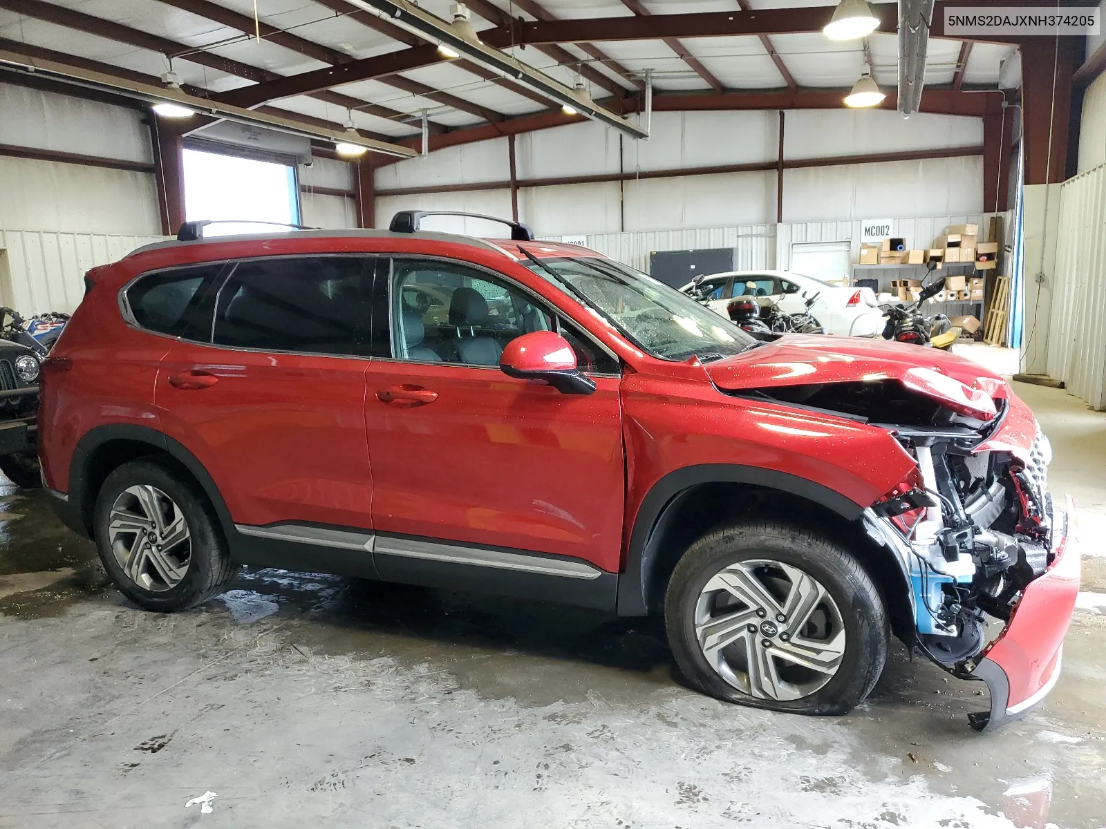 2022 Hyundai Santa Fe Sel VIN: 5NMS2DAJXNH374205 Lot: 66481514