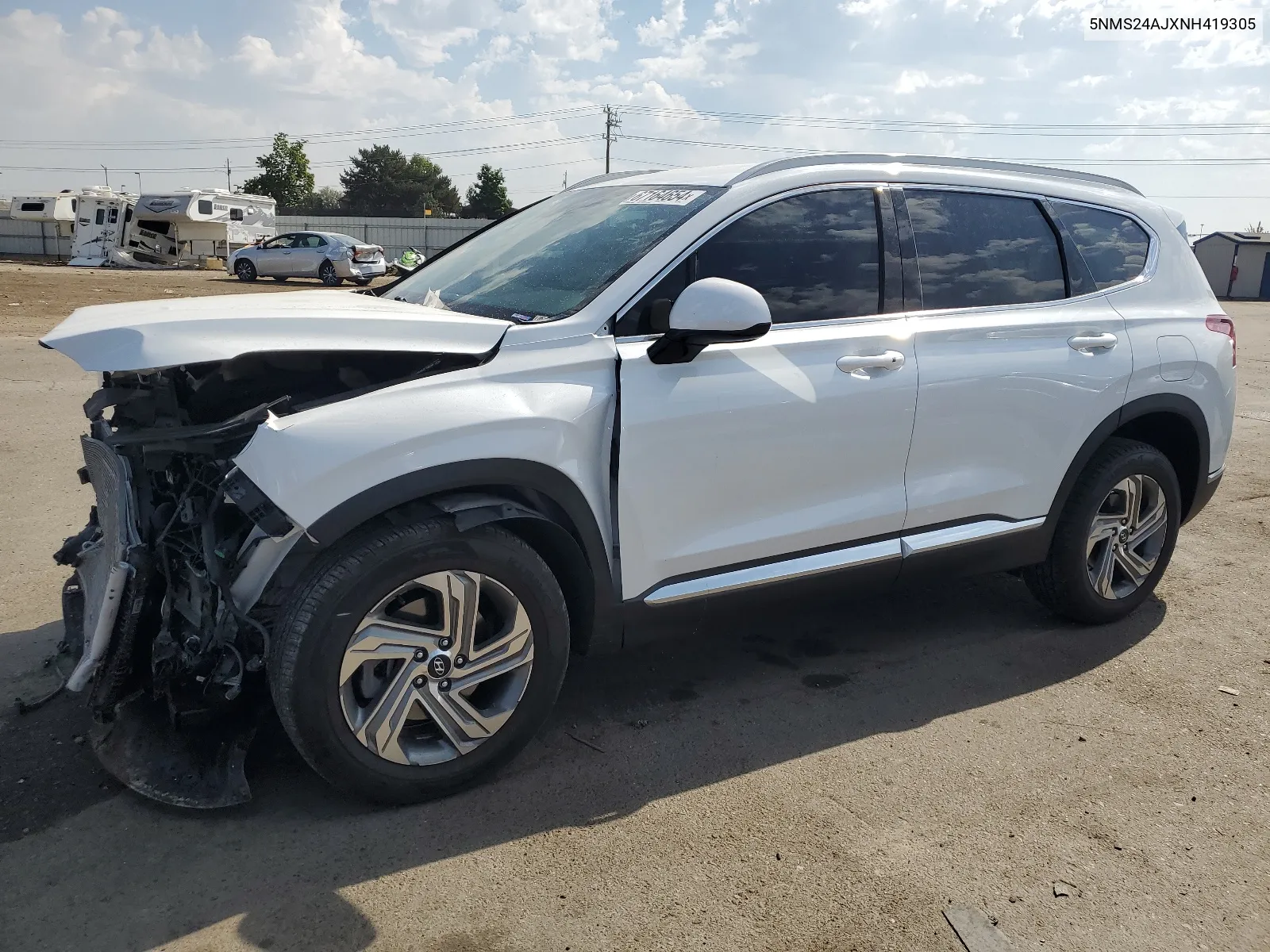 2022 Hyundai Santa Fe Sel VIN: 5NMS24AJXNH419305 Lot: 67164654