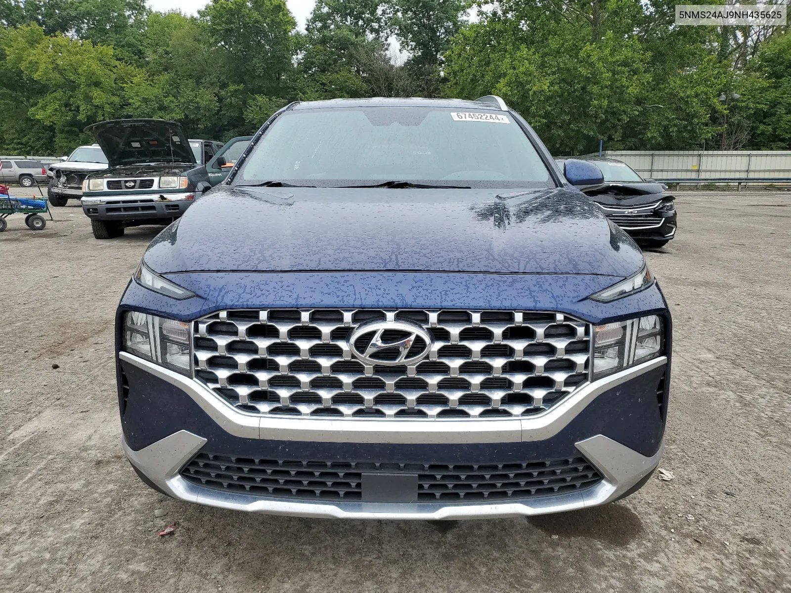 2022 Hyundai Santa Fe Sel VIN: 5NMS24AJ9NH435625 Lot: 67452244