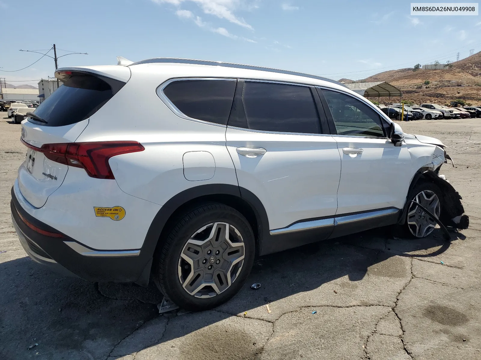 2022 Hyundai Santa Fe Sel VIN: KM8S6DA26NU049908 Lot: 67924944