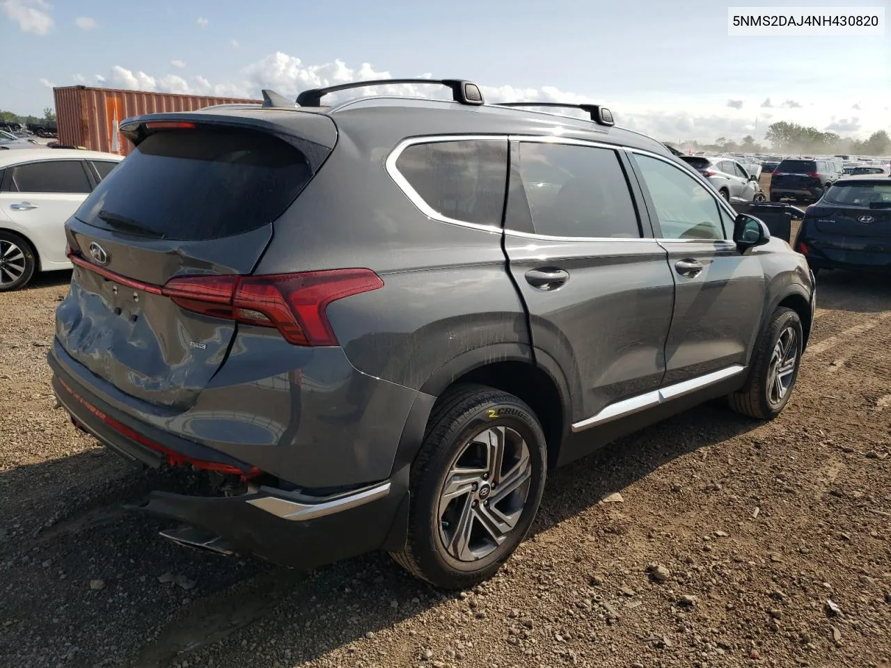 2022 Hyundai Santa Fe Sel VIN: 5NMS2DAJ4NH430820 Lot: 68163474