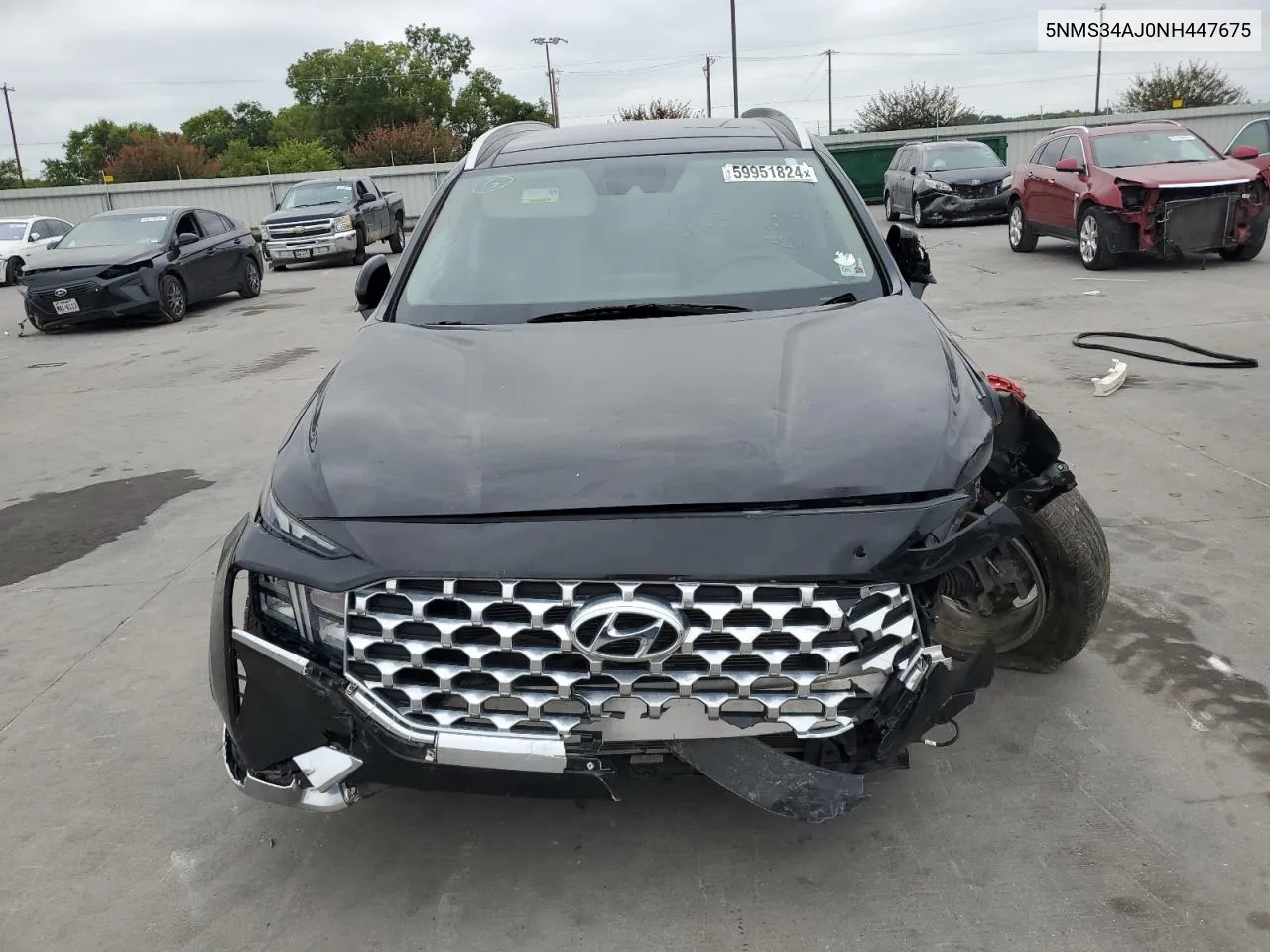 2022 Hyundai Santa Fe Sel VIN: 5NMS34AJ0NH447675 Lot: 69795954