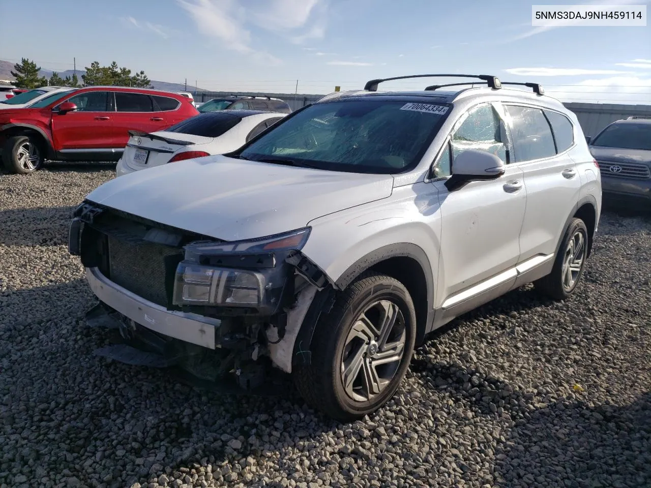 5NMS3DAJ9NH459114 2022 Hyundai Santa Fe Sel