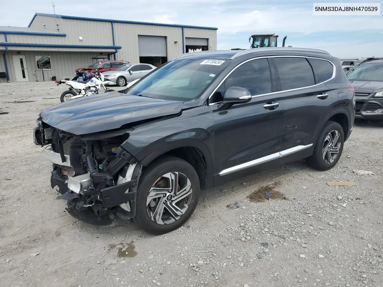 2022 Hyundai Santa Fe Sel VIN: 5NMS3DAJ8NH470539 Lot: 71110354