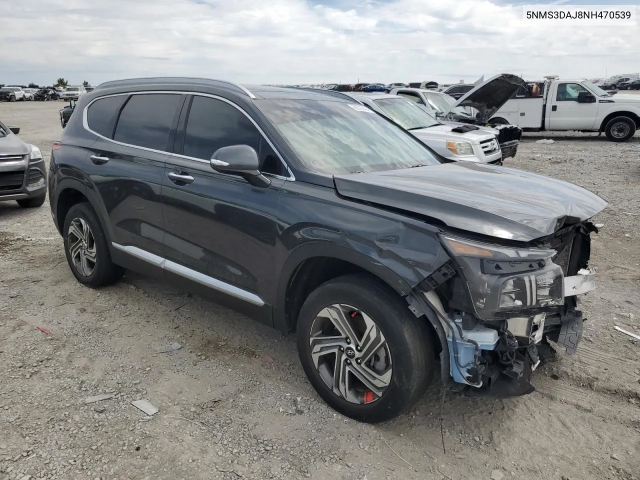 2022 Hyundai Santa Fe Sel VIN: 5NMS3DAJ8NH470539 Lot: 71110354