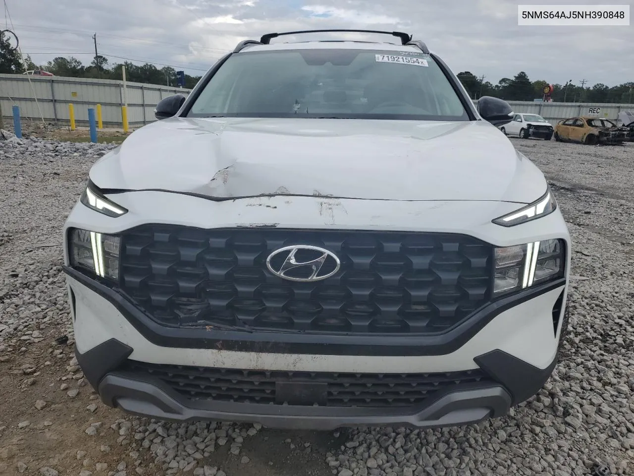 2022 Hyundai Santa Fe Sel VIN: 5NMS64AJ5NH390848 Lot: 71921554