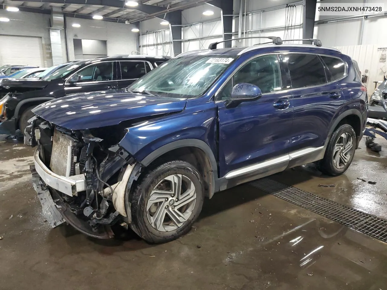 2022 Hyundai Santa Fe Sel VIN: 5NMS2DAJXNH473428 Lot: 72163174