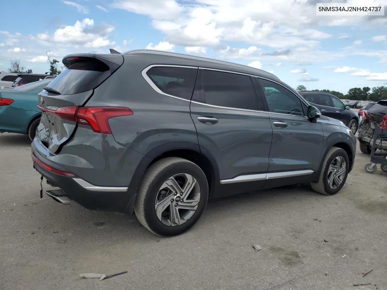 2022 Hyundai Santa Fe Sel VIN: 5NMS34AJ2NH424737 Lot: 72609734