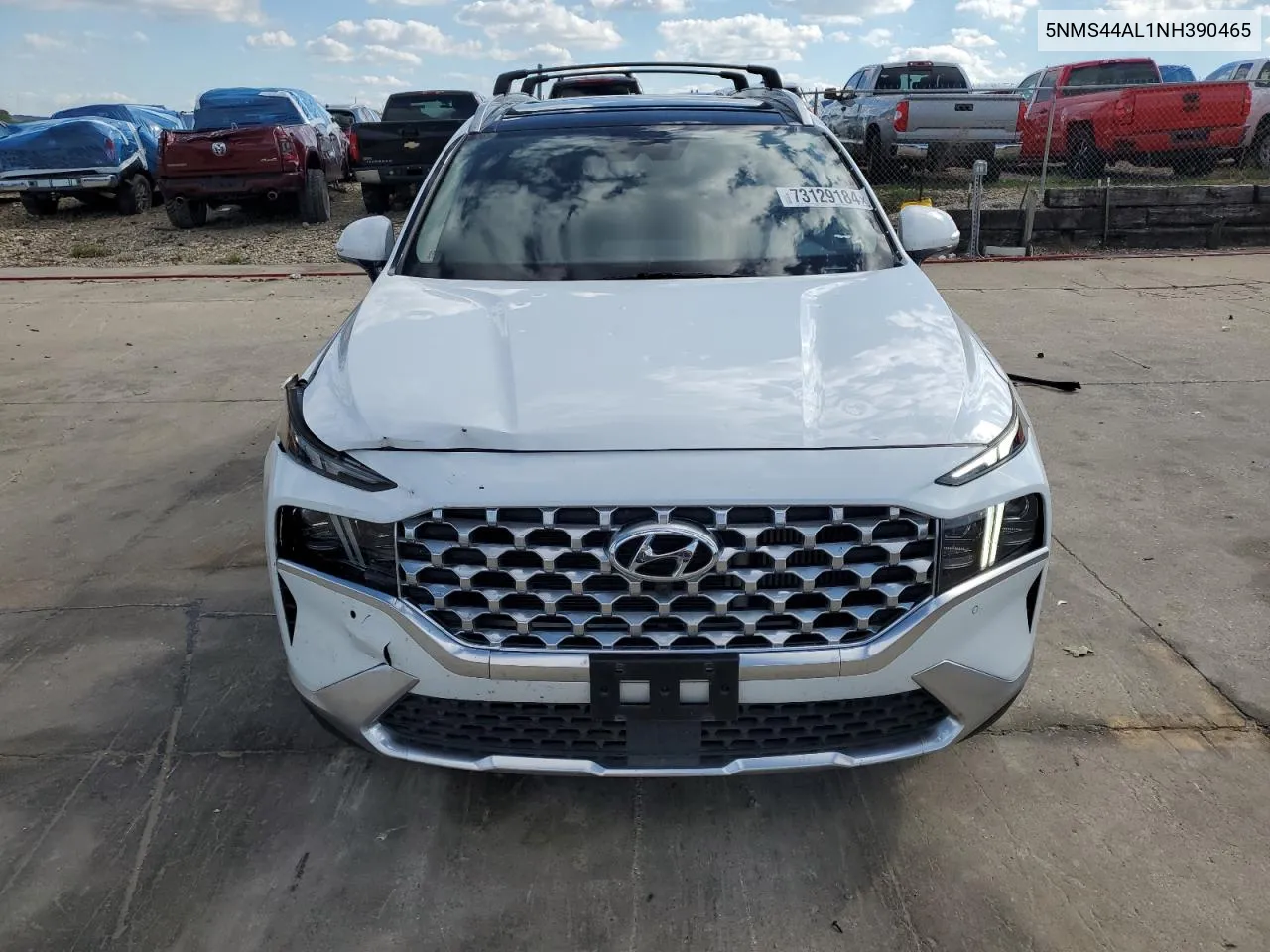 2022 Hyundai Santa Fe Limited VIN: 5NMS44AL1NH390465 Lot: 73129184