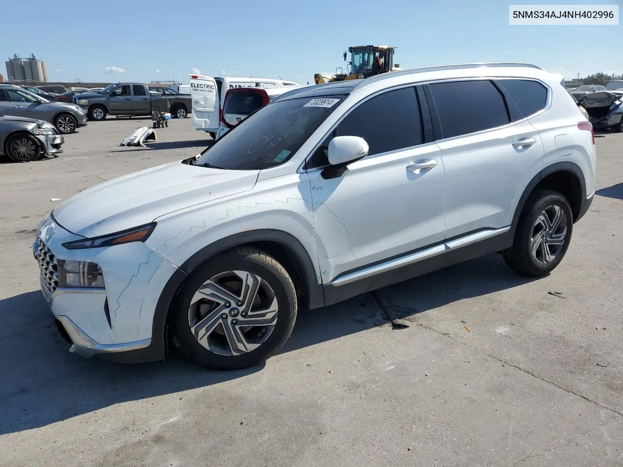 2022 Hyundai Santa Fe Sel VIN: 5NMS34AJ4NH402996 Lot: 73329914