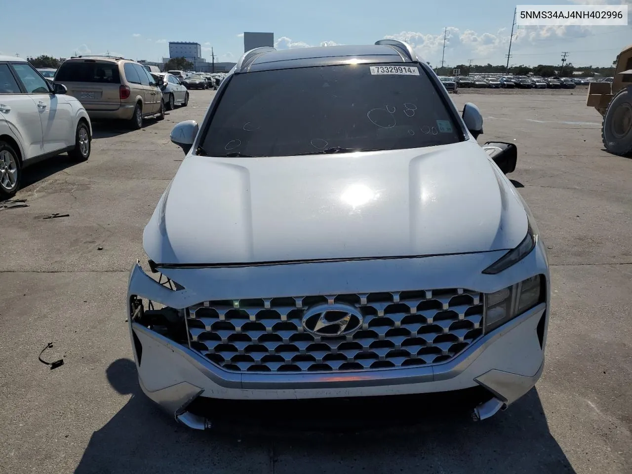 2022 Hyundai Santa Fe Sel VIN: 5NMS34AJ4NH402996 Lot: 73329914