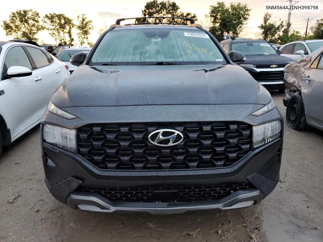 2022 Hyundai Santa Fe Sel VIN: 5NMS64AJ1NH398798 Lot: 73803934