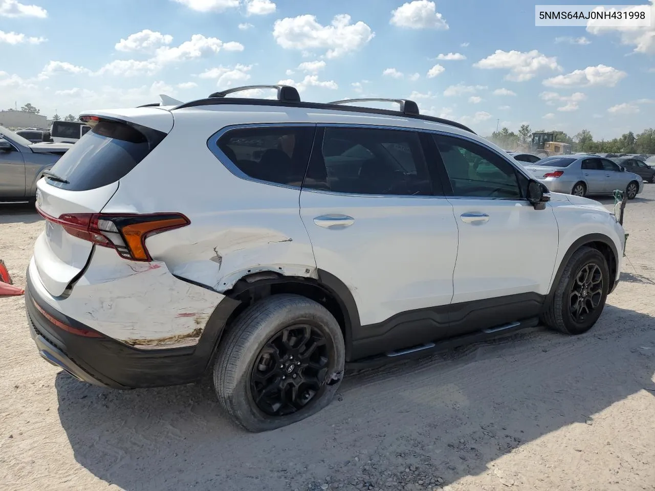 2022 Hyundai Santa Fe Sel VIN: 5NMS64AJ0NH431998 Lot: 73849514