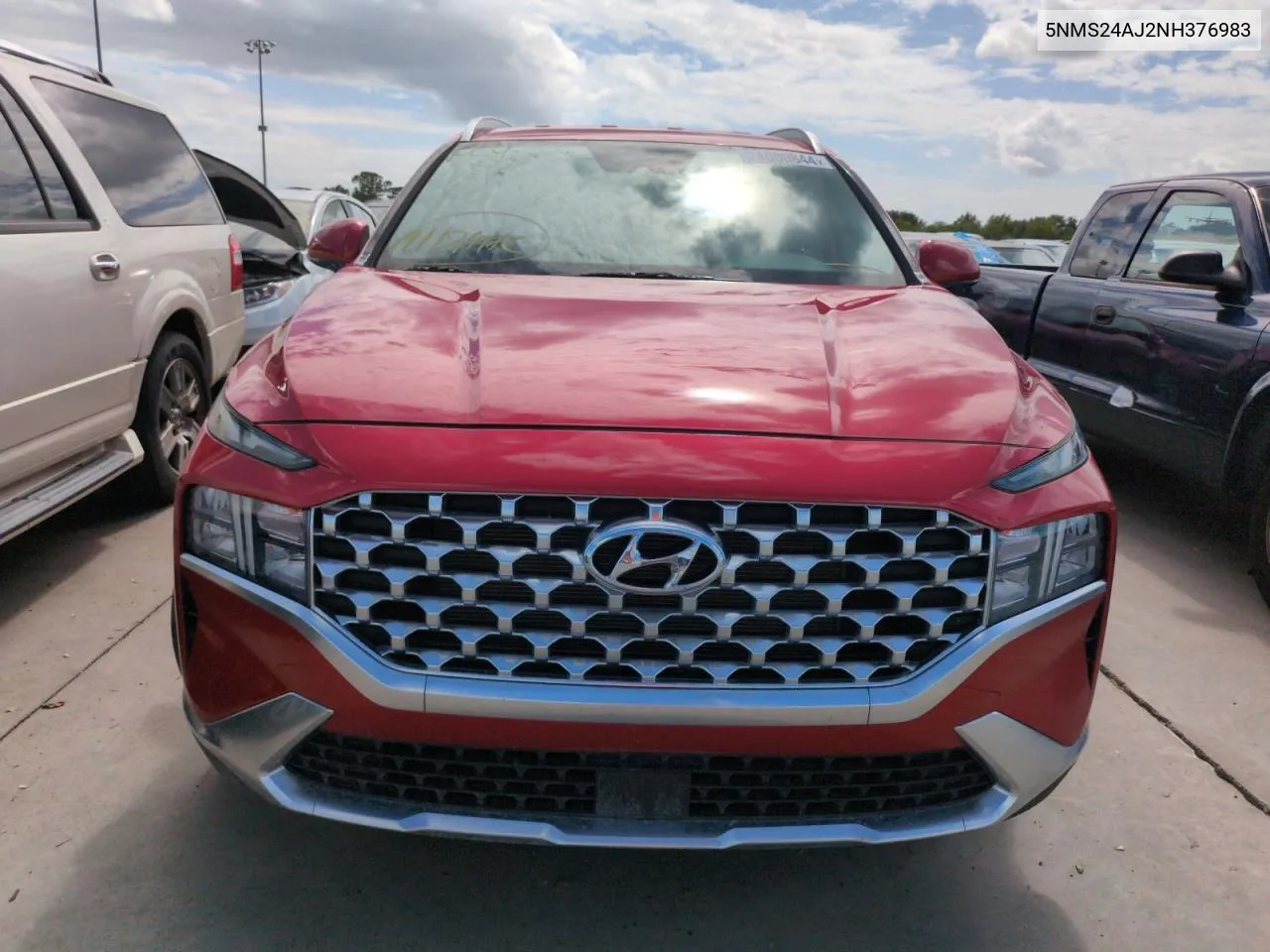 2022 Hyundai Santa Fe Sel VIN: 5NMS24AJ2NH376983 Lot: 74000844