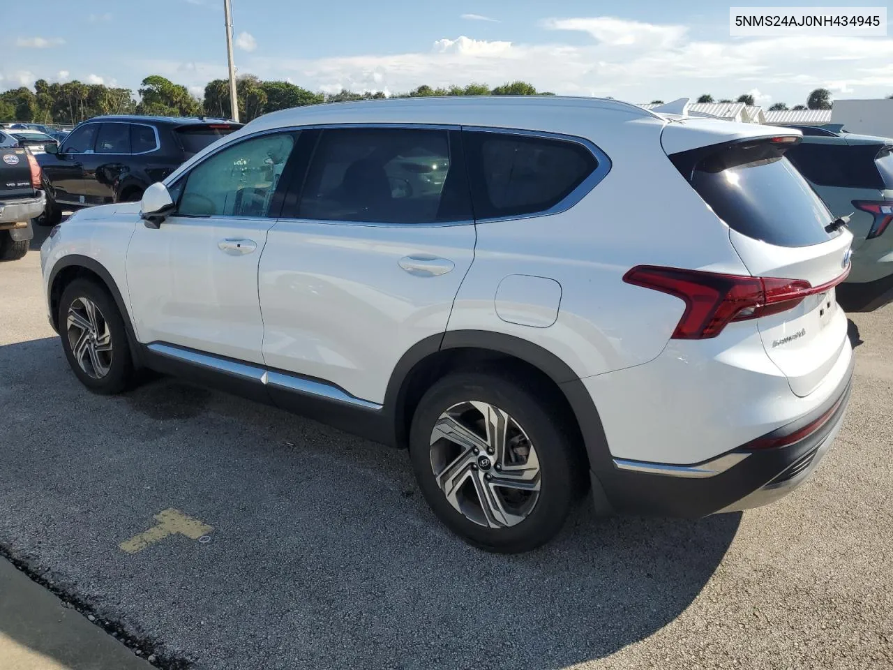 2022 Hyundai Santa Fe Sel VIN: 5NMS24AJ0NH434945 Lot: 74043854