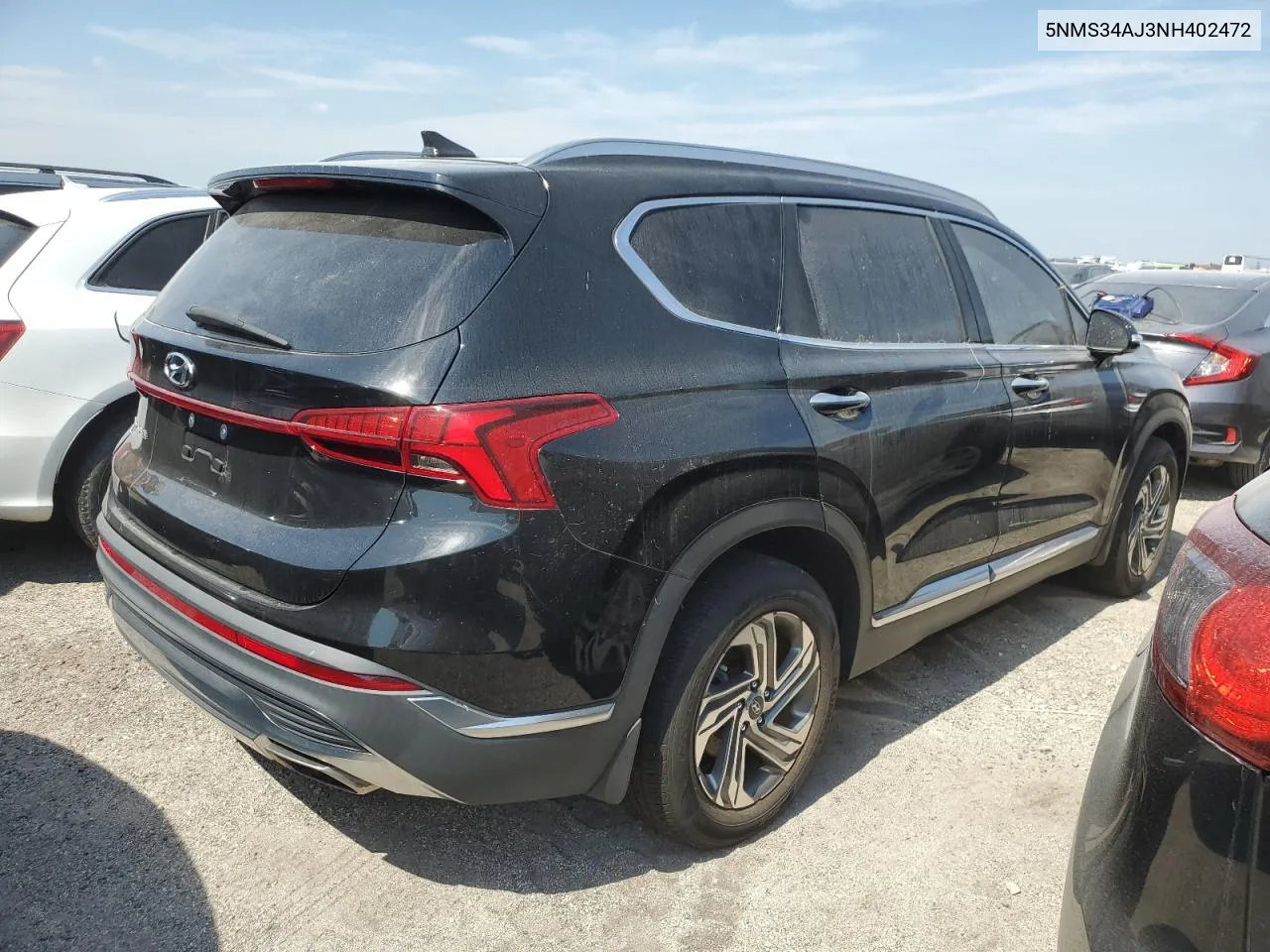 2022 Hyundai Santa Fe Sel VIN: 5NMS34AJ3NH402472 Lot: 74142134