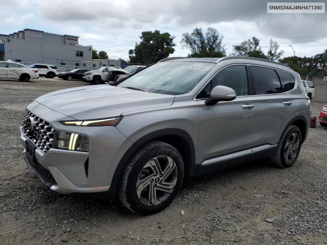 2022 Hyundai Santa Fe Sel VIN: 5NMS34AJ4NH471350 Lot: 74314184