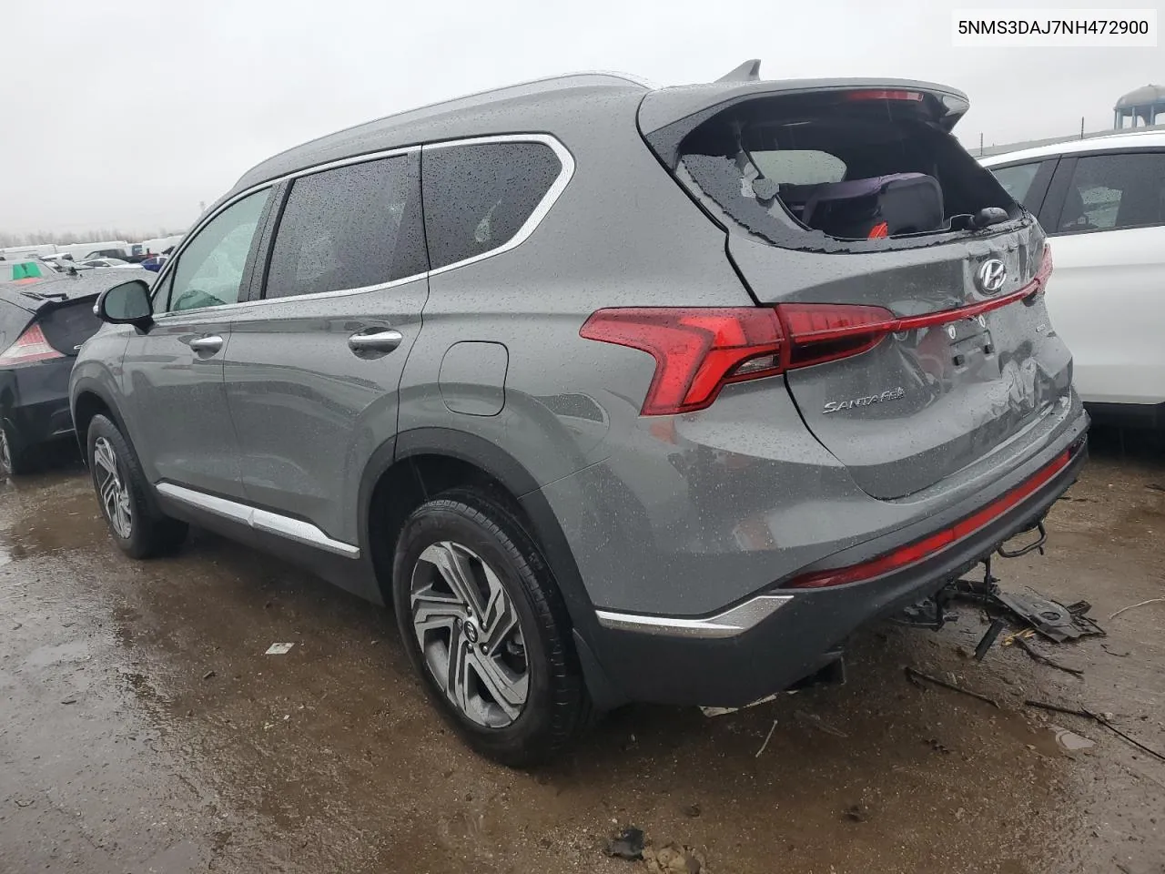 2022 Hyundai Santa Fe Sel VIN: 5NMS3DAJ7NH472900 Lot: 74523234