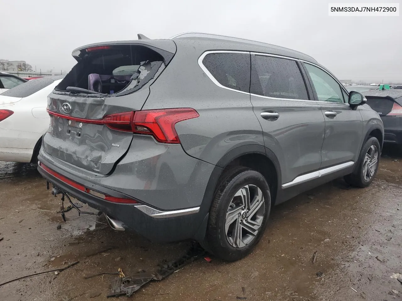 2022 Hyundai Santa Fe Sel VIN: 5NMS3DAJ7NH472900 Lot: 74523234