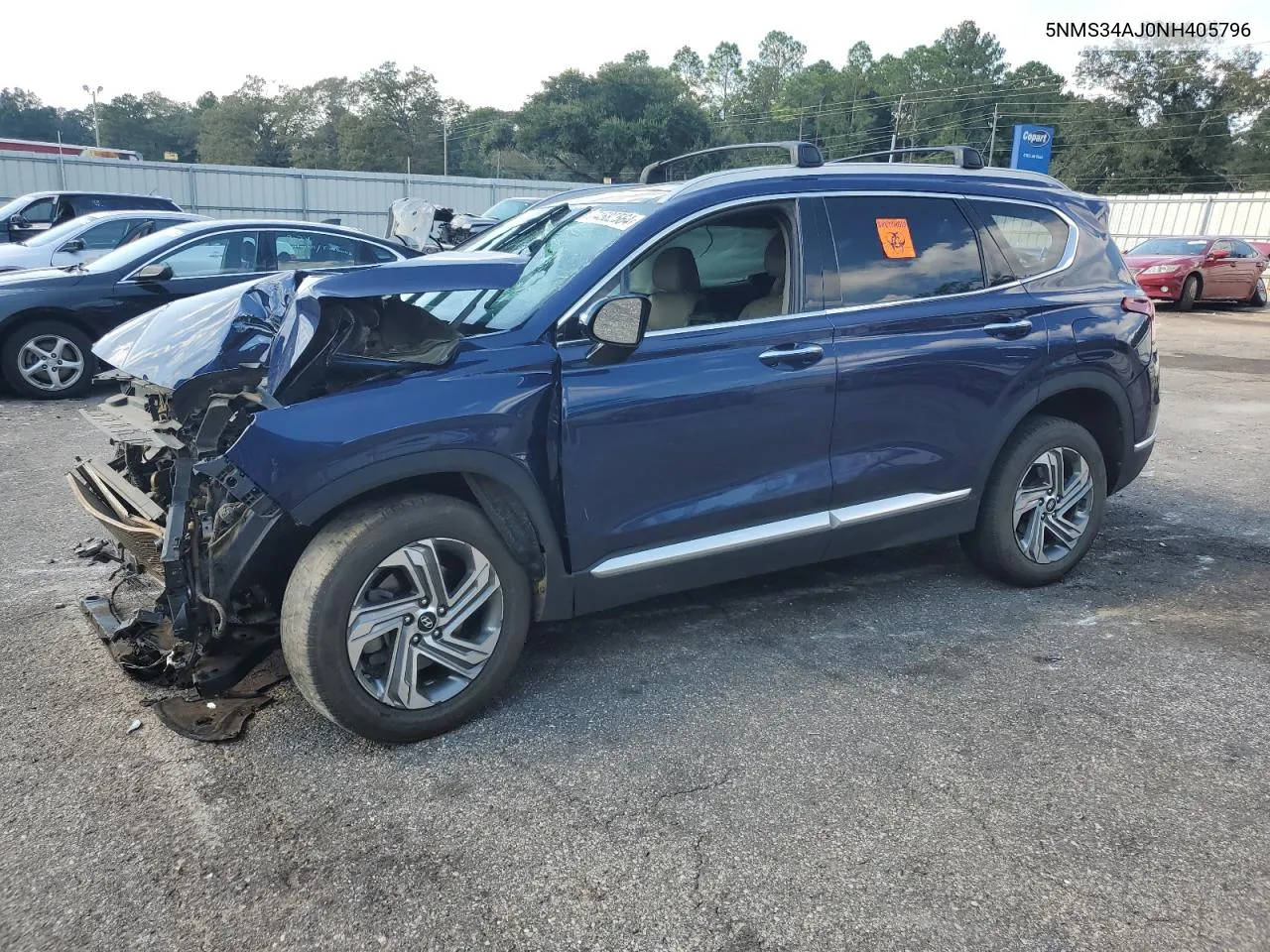 2022 Hyundai Santa Fe Sel VIN: 5NMS34AJ0NH405796 Lot: 74582564