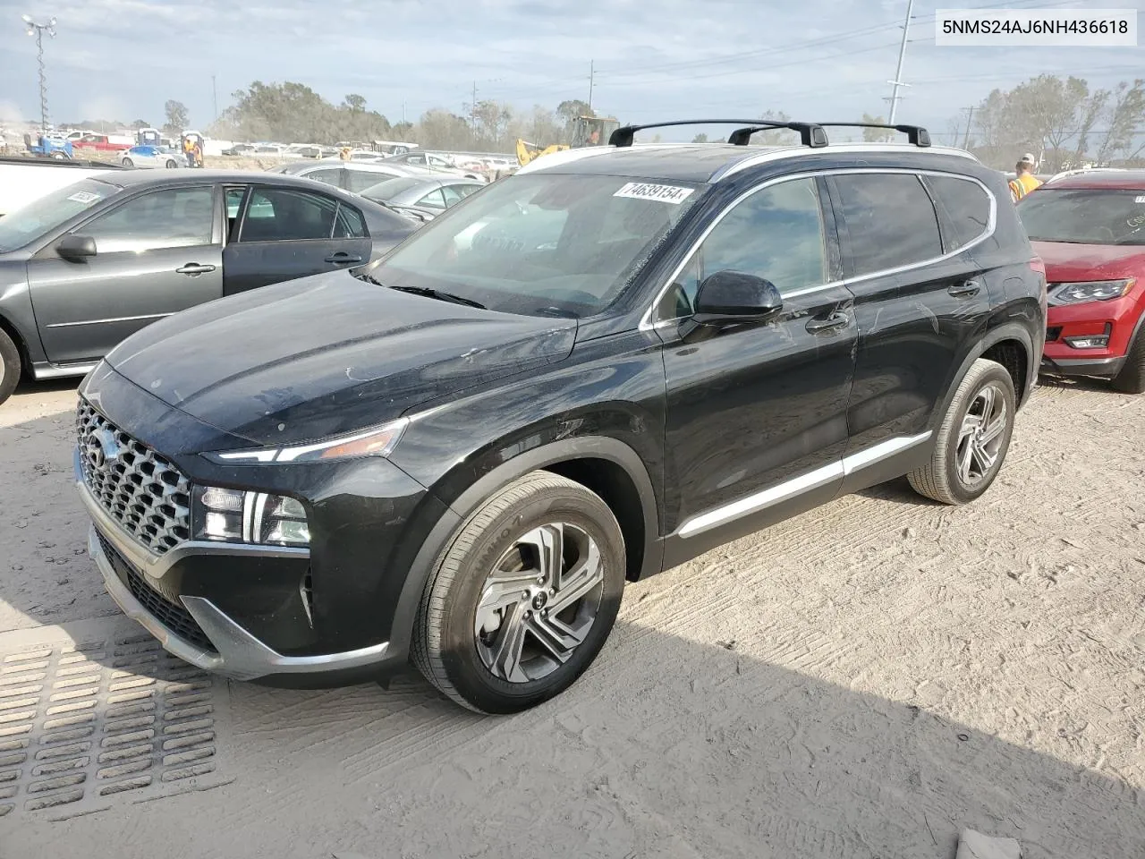 2022 Hyundai Santa Fe Sel VIN: 5NMS24AJ6NH436618 Lot: 74639154