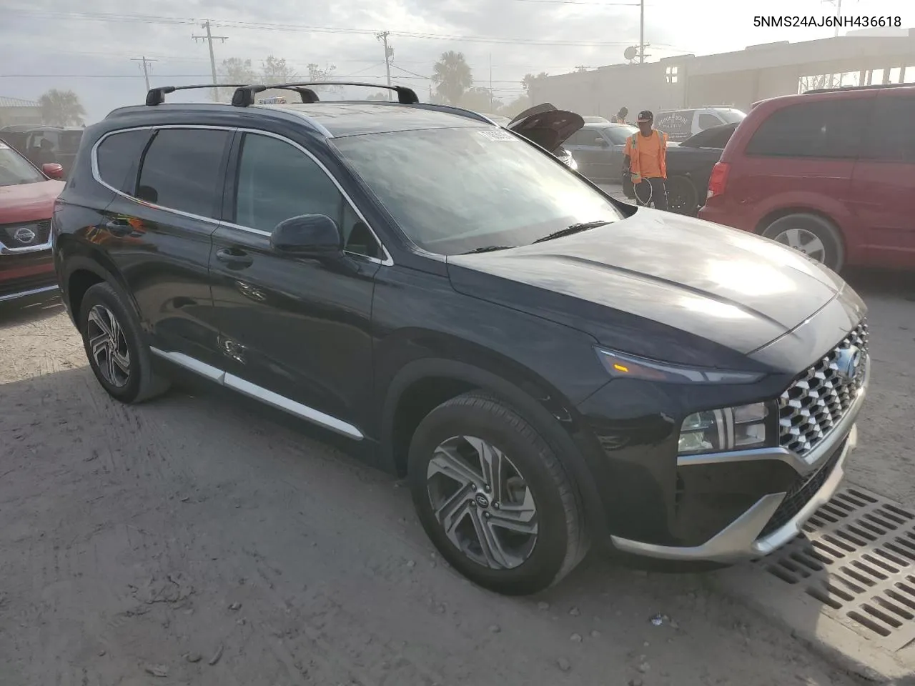 2022 Hyundai Santa Fe Sel VIN: 5NMS24AJ6NH436618 Lot: 74639154