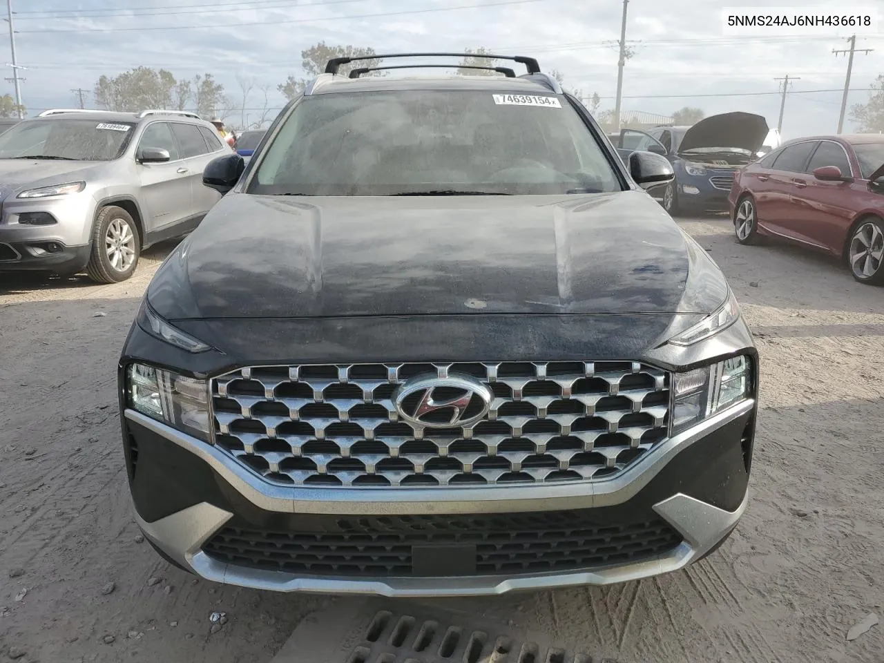 2022 Hyundai Santa Fe Sel VIN: 5NMS24AJ6NH436618 Lot: 74639154