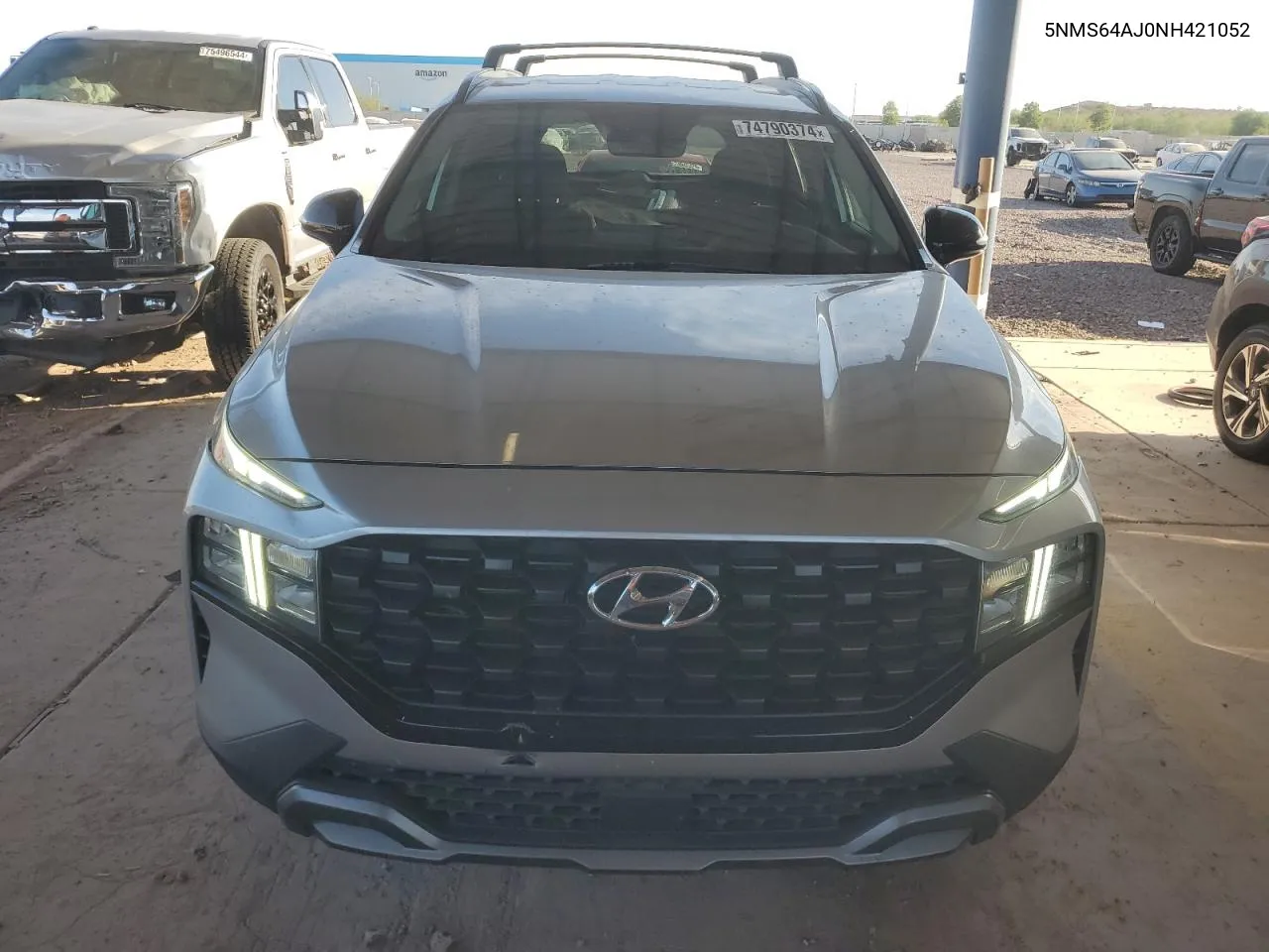 2022 Hyundai Santa Fe Sel VIN: 5NMS64AJ0NH421052 Lot: 74790374