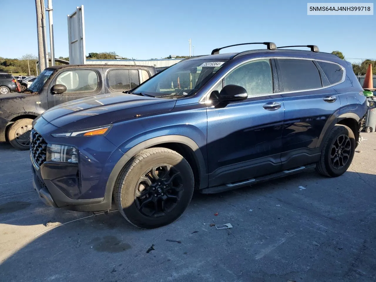 2022 Hyundai Santa Fe Sel VIN: 5NMS64AJ4NH399718 Lot: 75319364